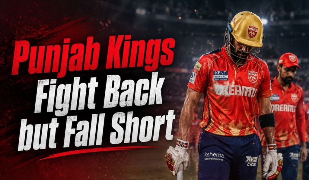 Punjab Kings Fight Back but Fall Short