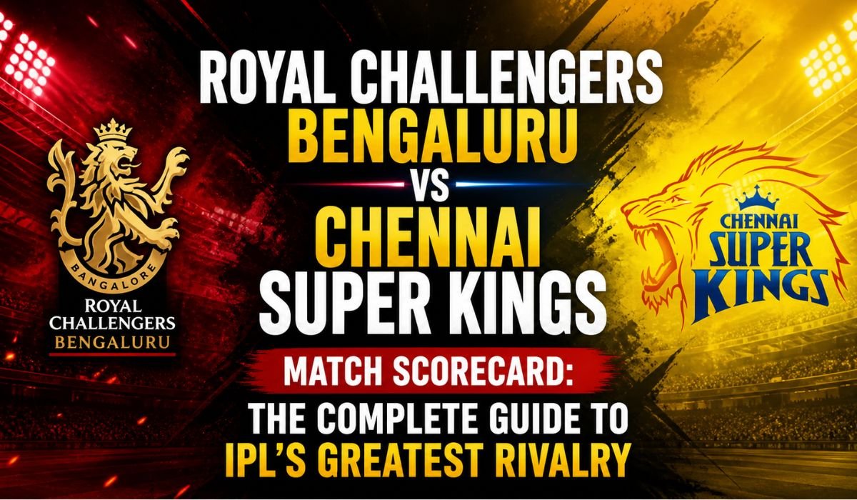 Royal challengers bengaluru vs Chennai super kings match scorecard