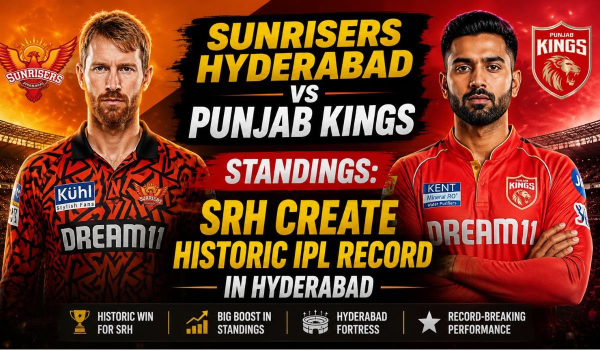 Sunrisers Hyderabad vs Punjab Kings Standings